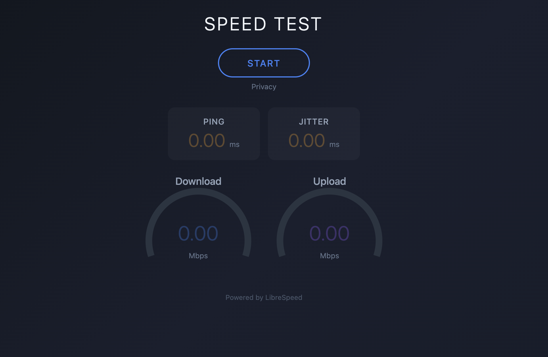 LibreSpeed 다크모드